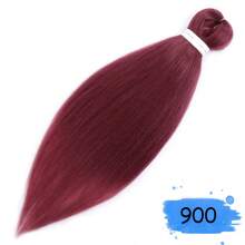 编织发预拉伸 18-36 英寸编织发不发痒热水定型专业合成接发适用于日常编织 - 彩色 - 查看 88