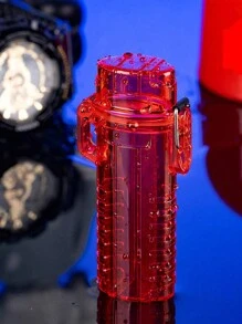 1 件多功能透明防水烟盒打火机支架（兼容 Bic J6 打火机），批发创意礼品，多种颜色，时尚多功能