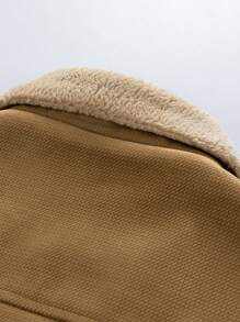 Men's Fashionable Casual Thick Warm Plus Fleece Thick Fleece Jacket - Coffee Brown - View 6