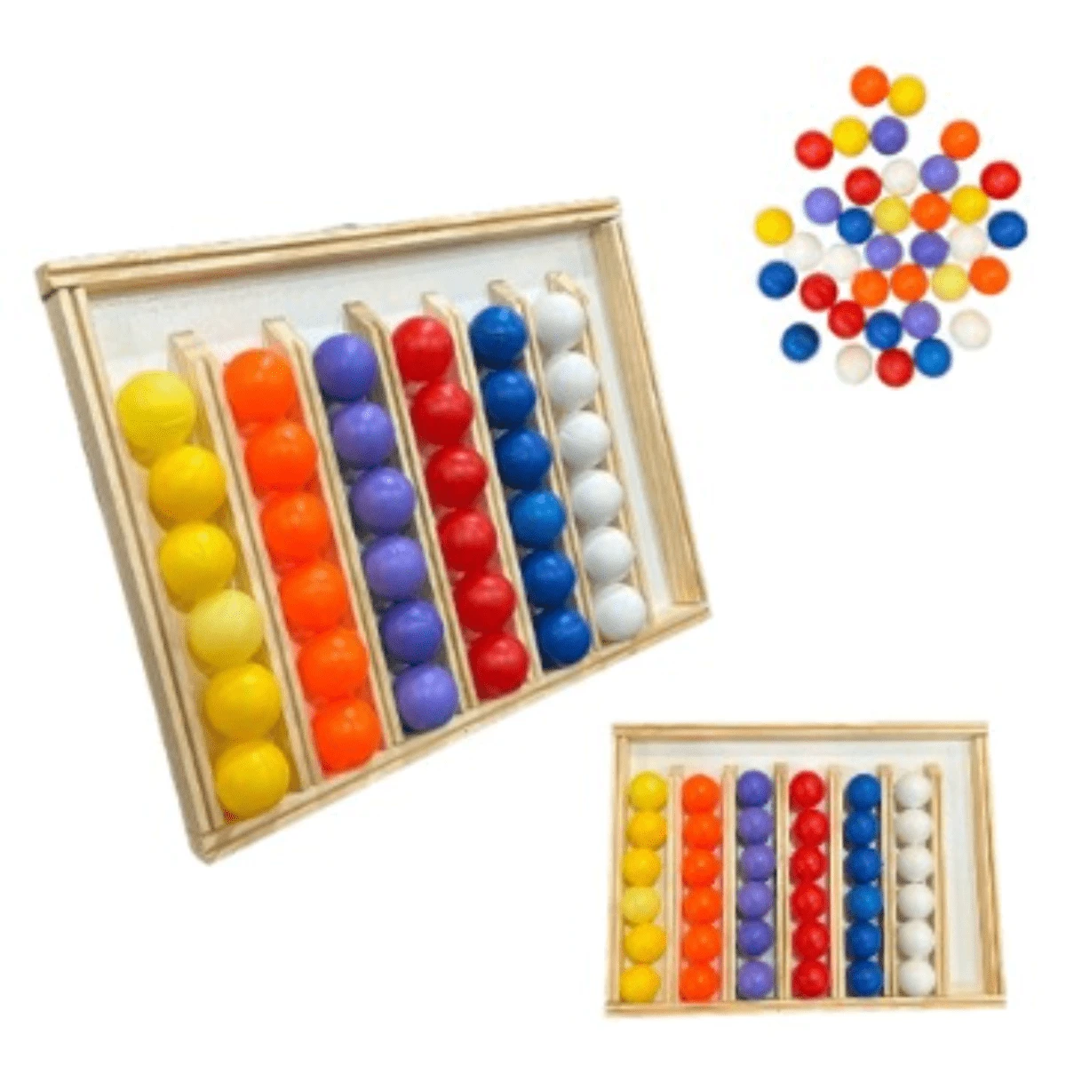 Colorful Ball Challenge Board Game Educational, Sensory, Interactive For Children And Adults - Nhiều màu - Xem 1