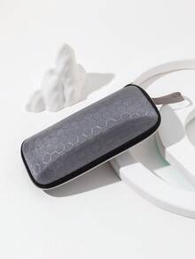 1 件装蜂窝纹理拉链眼镜盒男女通用眼镜配件女士 - 彩色 - 查看 11