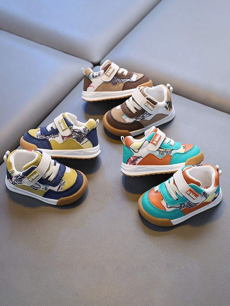 1 Pair Kids Camo Mesh Sports Shoes With TPR Rubber Non-Slip Sole For Outdoor Activities, Suitable For Toddlers