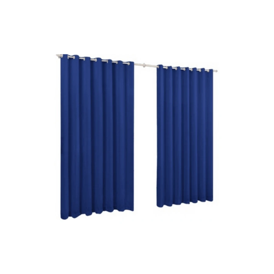 200x140 Faux Blackout Window Curtain Blackout Home Decor - 水鴨藍 - 查看 1