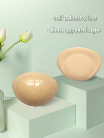 2 件/对女士比基尼内衣海绵胸垫，带粘合设计