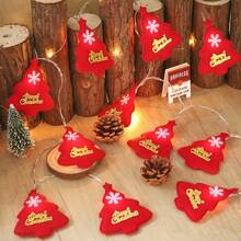 1 dây đèn LED hai màu hình cây thông Noel bằng vải nhung, đèn trang trí cắm trại ngày lễ, đèn trang trí lều ngoài trời trang trí Giáng sinh quà tặng Giáng sinh trang trí cây thông Noel lễ Tạ ơn đồ trang trí đèn Giáng sinh trang trí phòng ngủ trang trí nhà trang trí tiệc trang trí phòng lễ hội ngày lễ - Màu ấm - Xem 3