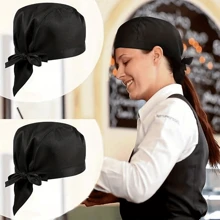 1pc Adjustable Chef Hat For Adults, Men & Women, Reusable Cooking Cap, Professional Kitchen, Cafe, Restaurant Catering Uniform, Cooking Accessories