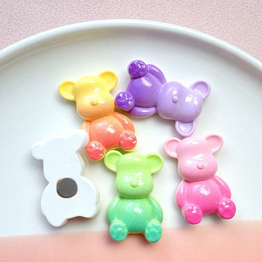 5pcs, Bear Fridge Fridge Cartoon Fridge