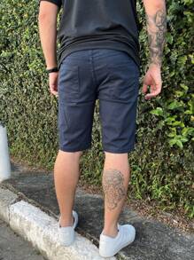 Bermuda Sarja Masculina Bege Claro Marrom Shorts Jeans Masculino Bermuda Sport Fino Masculino