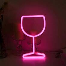 1pc Romantic Neon Light Wall Decor LED Lamp, Battery Or USB Powered, For Room Wall Decor, Tabletop Decor, Wedding Anniversary Party Supplies, Girls Gift, Birthday Gift, Mother's Day Gift (Batteries Not Included) - Multicolor - View 7