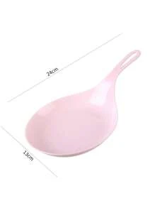 1pc Large Spoon For Mukbang, Korean Style Handled Serving Dish - Multicolor - View 13