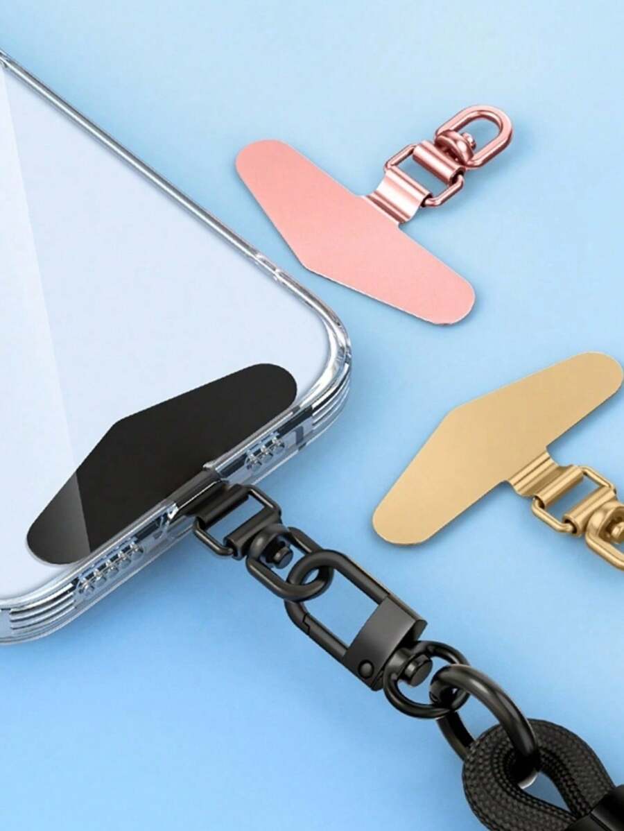 360 Degree Rotatable Stainless Steel Phone Case With Anti Drop Patch And Back Attached Soft Film That Does Not Damage The Phone - Universal Ultra-Thin Metal Hanging Rope Anchor - Multicolor - View 1