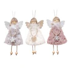 1pc Creative Christmas Decoration Angel Doll Hanging Ornament, Christmas Tree Pendant, Christmas Supplies - Multicolor - View 6