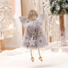 1pc Creative Christmas Decoration Angel Doll Hanging Ornament, Christmas Tree Pendant, Christmas Supplies - Multicolor - View 5