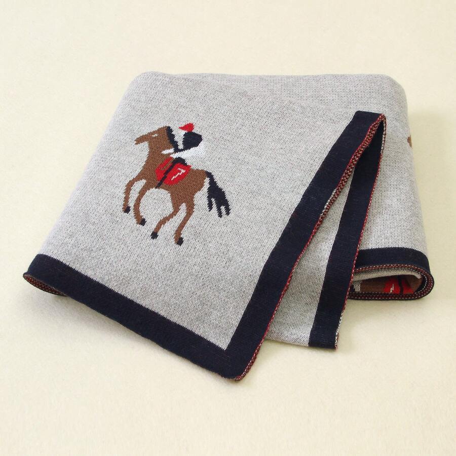 1pc Infant Baby Blanket Swaddle With Cute Pattern, All-Season Love Valentine