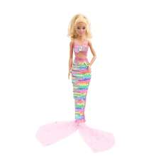 8pcs/Set Summer Doll Swimwear - 2pcs Random Bikini, 3pcs Mermaid Tail, 1pc Random Surf Board (Random Color: Blue, Purple, Pink), 2pcs Swim Ring - Fits 11.5-12 Inch Dolls (Doll Not Included) - Multicolor - View 6