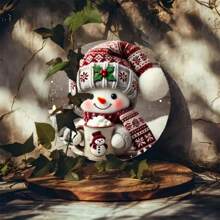 Nghệ thuật treo tường hình người tuyết 7,8" X 7,8": Biển kim loại in 2D, Trang trí nhà bếp, quán cà phê, nhà cửa dịp Giáng sinh, Nghệ thuật trang trại mùa đông, Nghệ thuật treo tường Giáng sinh, Trang trí mùa đông, Giáng sinh vui vẻ, Trang trí Giáng sinh, Vị trí lỗ ngẫu nhiên - Nhiều màu - Xem 4