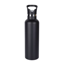500ML Stainless Steel Water Bottle - Black - View 1