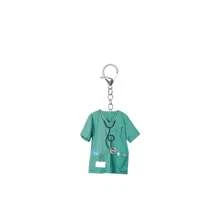 3pcs/1pc Nurse Keychain - 2D Acrylic Design With Stethoscope & Name Tag Acrylic Pendant - Perfect Gift For Nurse Appreciation Halloween School Letter Car Accessories Cute Goth Y2k