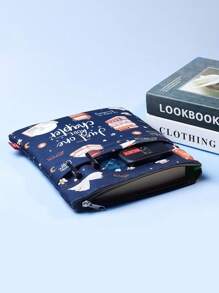 1 件《再来一章》书套，带拉链和前袋，平装书封面，爱书人礼物 - 彩色 - 查看 5