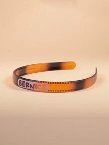 定制个性化英文名字发夹母亲节礼物，情人节礼物，生日周年纪念礼物，送给朋友家人，圣诞节礼物，婚礼发饰 - 款式1 - 查看 4