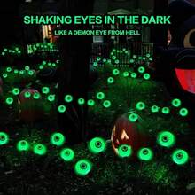 6-LED Solar Halloween Ghost Eye Ground Stake Light, 1 Set For Yard Garden Party Decor - Multicolor - View 8