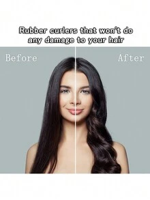 10pcs Flexible Curling Rods, Soft Foam Curly Twist Curling Irons, Styling Tools, No Heat Required - Orange - View 9