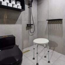 Shower Stool Adjustable Shower Chair Height Disability Bathroom Seat Multi Purpose Round Bath - Variant1 - View 7