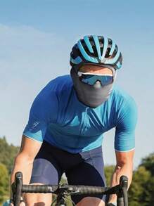 1 pieza Pasamontañas a prueba de viento con máscara térmica, cuello de esquí y ciclismo tipo gorro para hombres