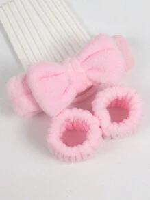 3 pezzi/Set Fascia per capelli e polso, adatta per il lavaggio del viso, l'applicazione e la rimozione del trucco, i viaggi, tutti i tipi di pelle, fascia per la cura della pelle, bellezza, prodotti per la cura della pelle, spa, cura di sé, strumenti per la cura della pelle, cura del viso, forniture per estetiste, pelle, detergente per il viso, trattamento viso