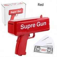1pc Electric Money Blaster Gun, Wedding Confetti Cannon, USD Bill Prop Toy - Multicolor - View 9