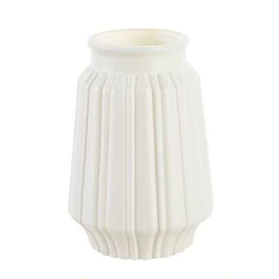 1支人造花，配塑料花瓶，适用于婚礼、房间、家居、酒店、派对、活动、情人节、新年礼物、生日、毕业典礼、家居装饰、房间装饰、花瓶、玻璃花瓶