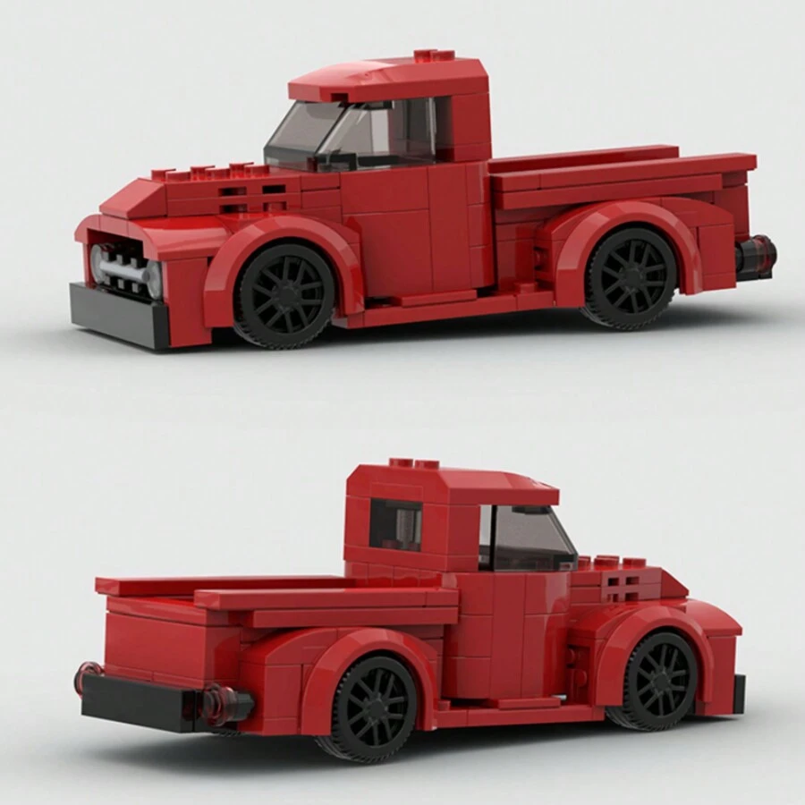 Red/White/Yellow Super Racing Car Classic MOC Building Block Toy Set, Adult Buildable DIY Car Model, City Technology Cup Series, Great As Birthday, Or Christmas Gift