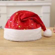 1pc Hot Gold Santa Hat, Santa Hat 12 By 16 Inch Christmas Party Costume Adult Christmas Party Gift Decorations,Christmas - Multicolor - View 11