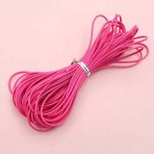 10 metros de cordón encerado de 1/1,5 mm de grosor, hilo, cuerda, correa para hacer manualidades, pulseras, collares y suministros de joyería DIY - cordón encerado - Ver 6