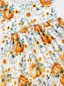 Robe décontractée à manches courtes avec imprimé d'horreur pour jeune fille, pour le printemps, l'été, l'automne, Halloween