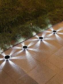4 đèn sàn năng lượng mặt trời 6 bóng LED - Phiên bản nâng cấp của đèn ngoài trời chống thấm nước năng lượng mặt trời, đèn trang trí cảnh quan không khí thích hợp cho Giáng sinh Halloween Trang trí nhà Đường cỏ Sân hiên Sân thượng Lối đi Sân vườn Sân sau Bữa tối gia đình Tiệc sinh nhật Trang trí đám cưới Đèn - Nhiều màu - Xem 9