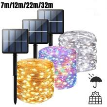 Jeannette LED Solar Light Copper Wire Waterproof Solar Led Fairy Tale Light String Outdoor Courtyard Garden Led Light String Decoration Suitable For Holiday Party Decoration Weddings Christmas Yard  Patio - Multicolor - View 1