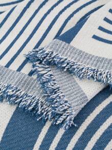 1pc Simple & Modern Sofa Blanket, Geometric Pattern Sofa Cover, Pet-Friendly Anti-Scratch Sofa Protector, Machine Washable, Suitable For L-Shaped & 1/2/3/4-Seater Sofas (Sold Separately)