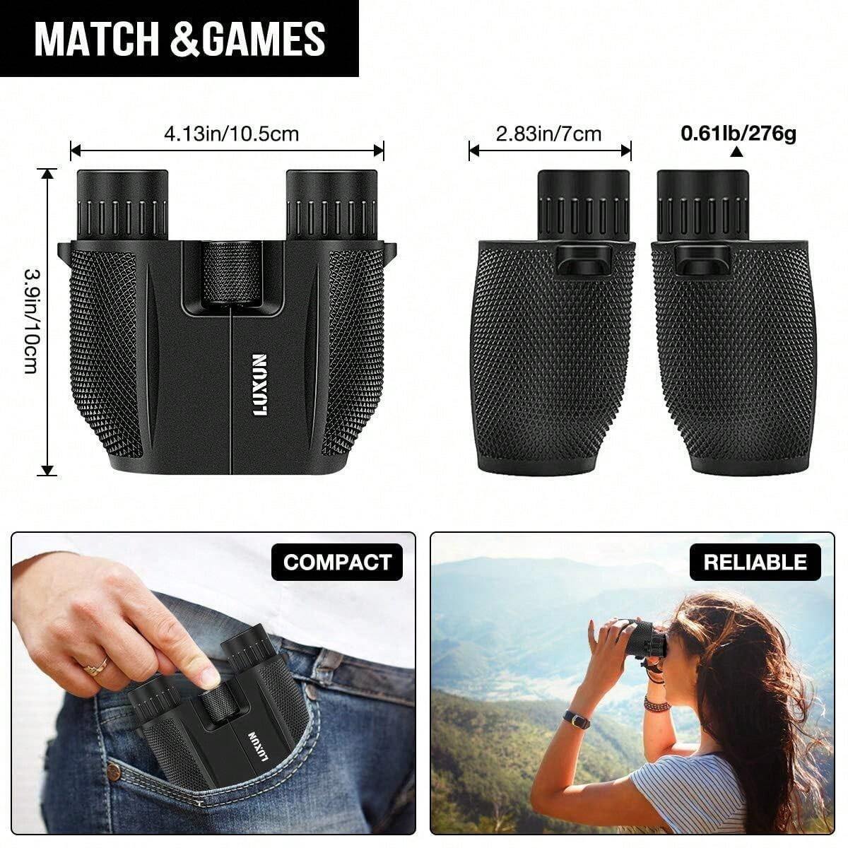 For One, The Birding Compact Binoculars 10x25Waterproof Binoculars With LowLight Folding And