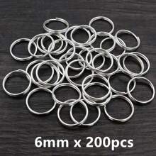 50-200 stuks Diameter 5-20mm Open Jump Rings Dubbele Lussen Goud Zilver Kleur Split Ringen Connectoren Voor Sieraden Maken Benodigdheden DIY Accessoires