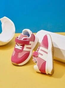 Girls Casual Sports Shoes, With Comfortable & Soft Soles, Easy Hook And Loop Design, Suitable For School & Daily Wear - Hot Pink - View 3