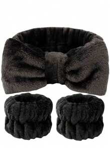 6 件多功能化妆海绵，3 件头带，美容化妆海绵，化妆工具，干湿用粉扑，运动头带，面部头带腕带，适用于液体粉底、粉末和遮瑕膏，适合所有皮肤类型，美容护肤产品 - 黑色 - 查看 8