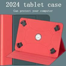 360度旋转通用平板电脑保护套 带弹力角皮质保护套 适用于9寸-10寸7寸-8寸平板电脑保护套 通用平板电脑保护套 防滑条纹 支持触屏平板电脑 - 黑色 - 查看 1