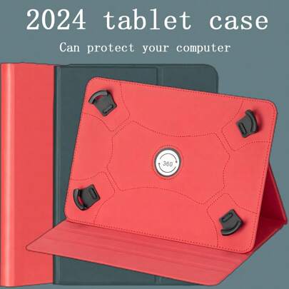 360 Degree Rotating Universal Tablet Case, Leather Protective Cover With Elastic Angle, Suitable For 9-Inch -10 Inch 7-Inch -8 Inch Tablet Cases, Universal Tablet Cases, Anti Slip Stripes, Supporting Touch Screen Tablets