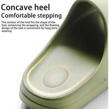 Ultra-Soft Pillow Slides Slippers Lightweight Thickened Quick-Drying Shower Shoes For Men Women Non-Slip Casual Home Pillow Slides Platform Slide Sandals For Indoor And Outdoor - Green - View 7