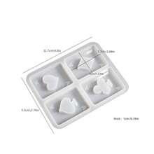 1pc 4-In-1 Playing Card Pendant Silicone Mold, DIY Resin Crystal Epoxy Jewelry Making Mold