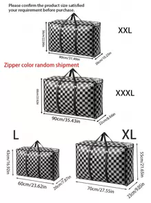 1pc Large Capacity Foldable Moving Bag, Halloween Storage Bag, Waterproof Moisture-Proof Clothes Storage Bag, Non-Woven Fabric Storage Bag With Handles, Travel, Clothing Protection, Relocation Bag Drawer Wardrobe Organizer Closet Storage Quilted Bag Underbed Organizer Box Drawer/Wardrobe Organizer /Closet Storage/Quilted Bag Underbed Organizer Box Clothing Storage Box Storage Containers Organizer Storage Bins For Bedroom Dorm Home For Blankets Beddings Comforter Pillow Toys
