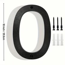 10 Inches, Floating Metal Modern House Number, Stainless Steel Texture Party Decoration Number, Outdoor Address Sign, Garden Gate And Mailbox Decoration Number,With Installation Kit - Multicolor - View 20