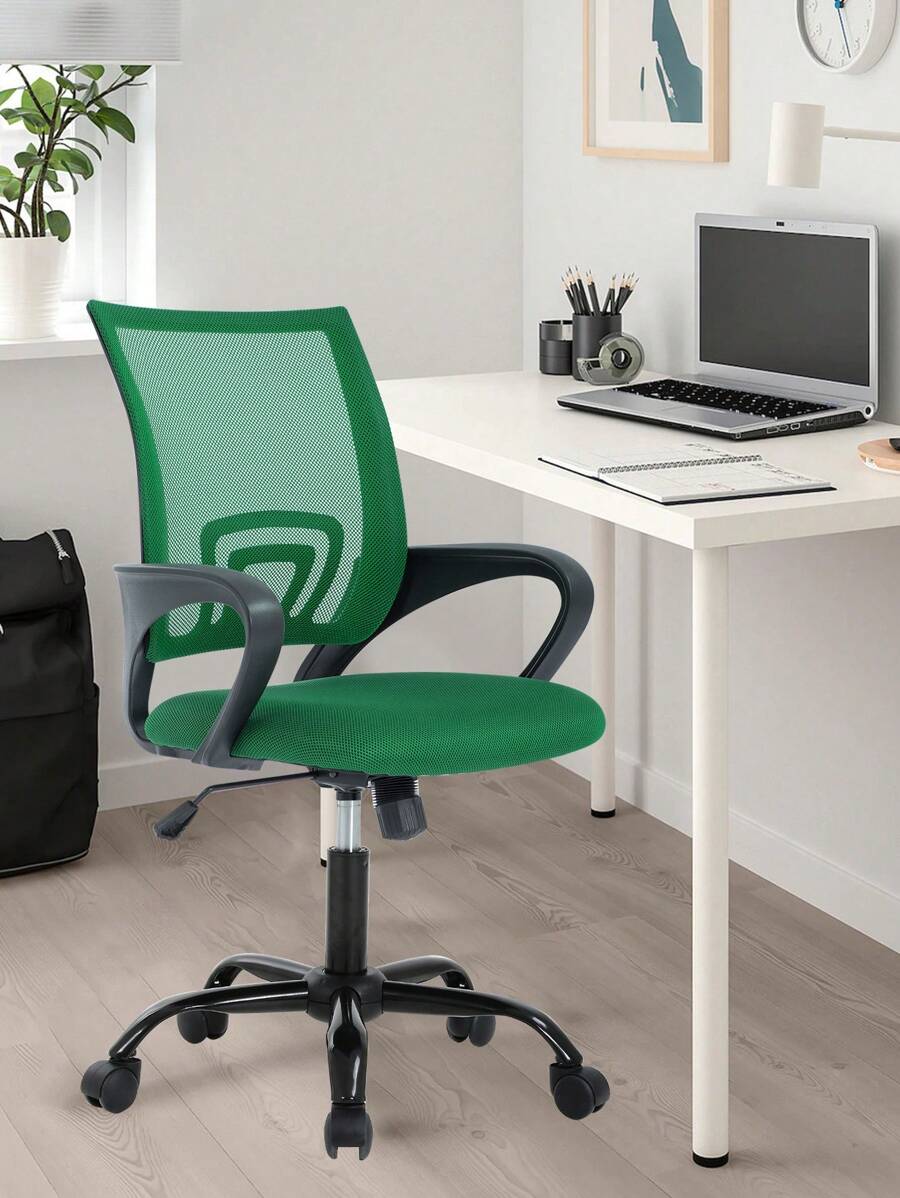 DOPINMIN Ergonomic Office Chair Desk Chair Mesh Computer Chair Task Rolling Swivel Chair Back Support Modern Executive Adjustable Chair - Green - View 1