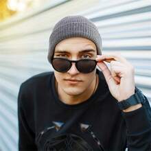 1 件男女通用针织保暖无檐便帽，翻边无檐便帽渔夫帽 - 多色 - 查看 5